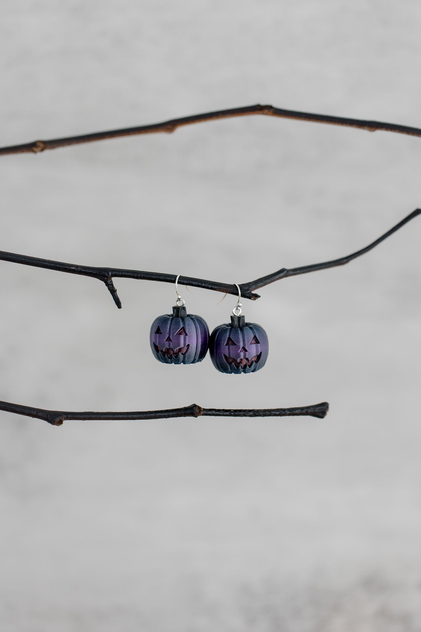 Midnight Pumpkin Earrings