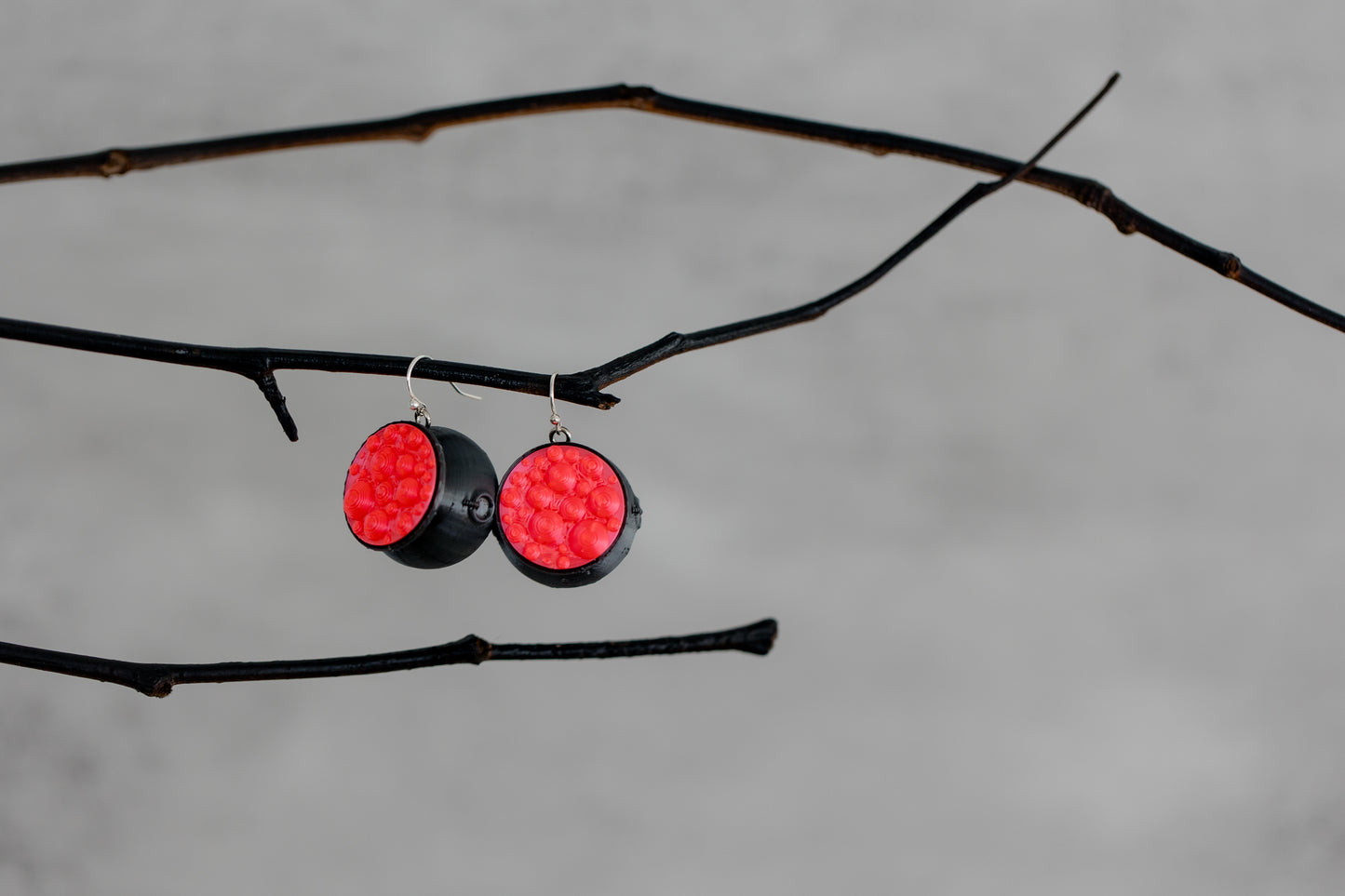 Pink Cauldron Earrings