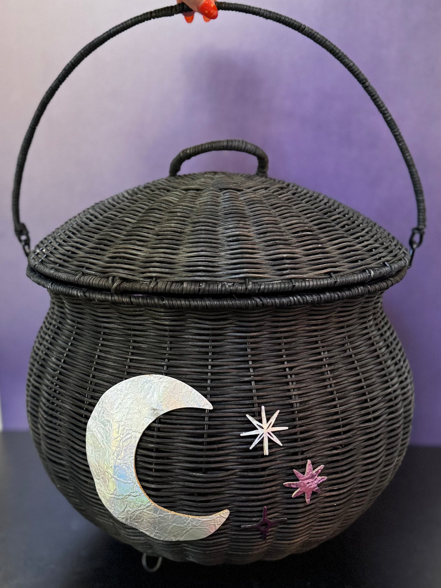 The Midnight Spell Large Cauldron Basket – Practical Magic Inspired