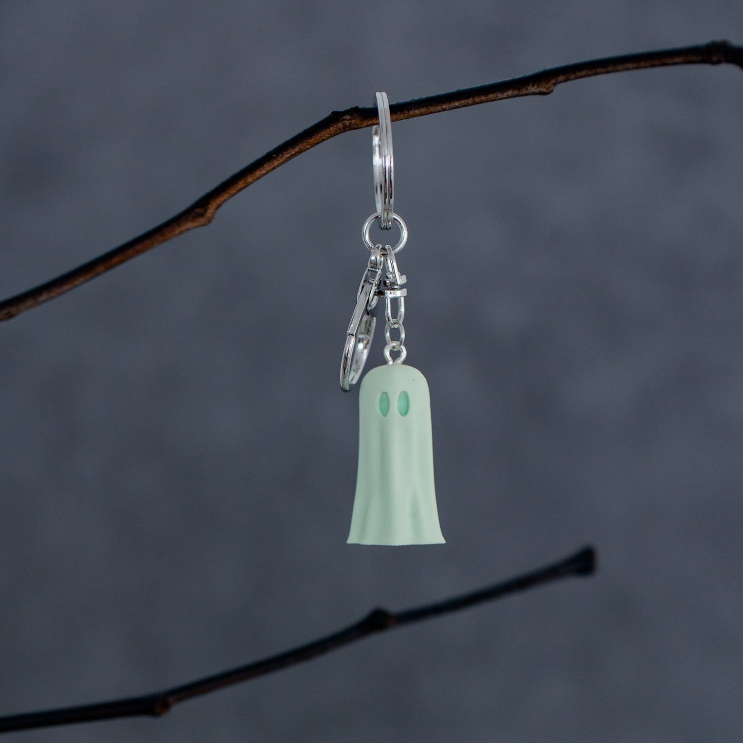Ghost Purse Charm/Keychain - Matte Green