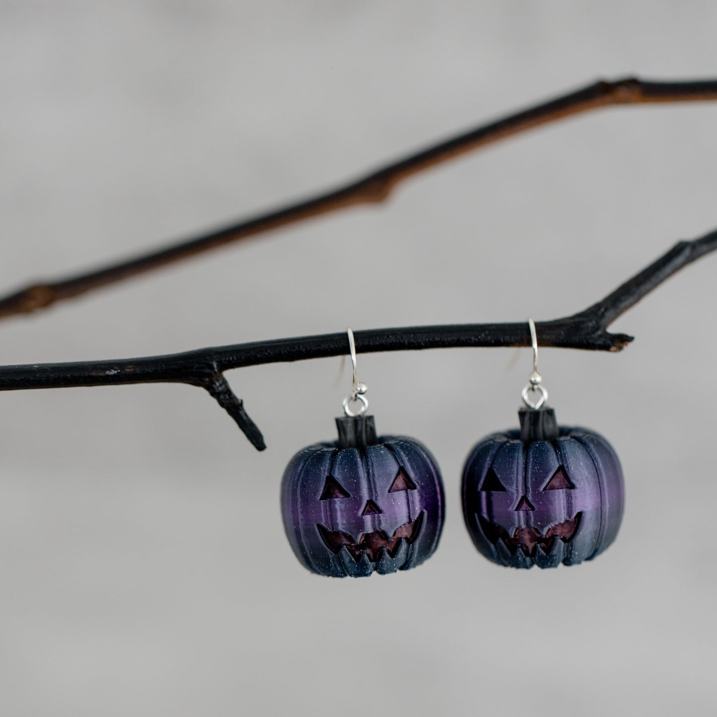 Midnight Pumpkin Earrings