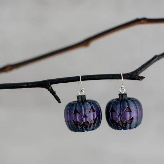 Midnight Pumpkin Earrings