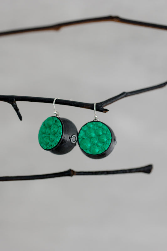 Toil & Trouble Earrings - Green Bubbles