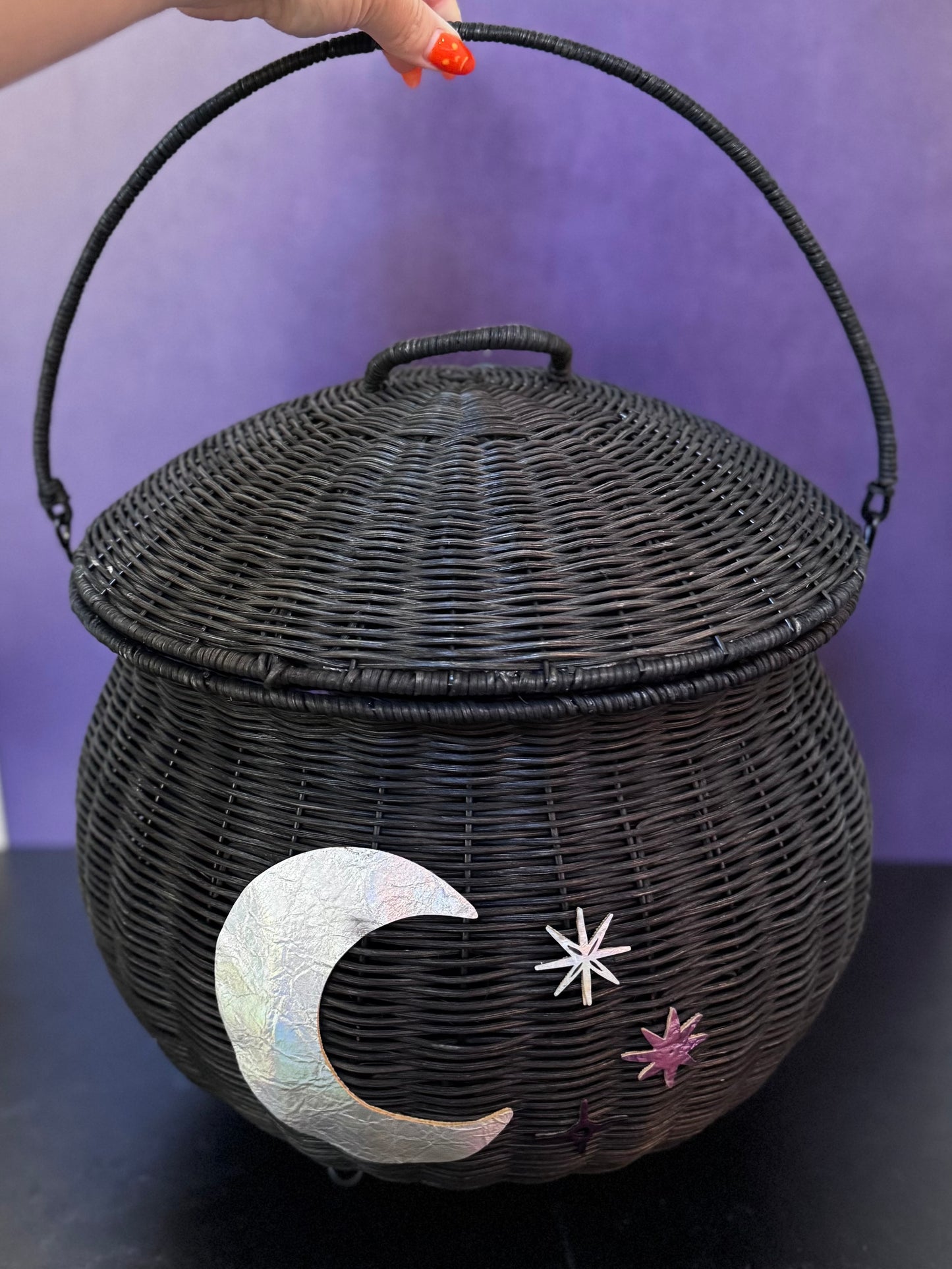 The Midnight Spell Large Cauldron Basket – Practical Magic Inspired