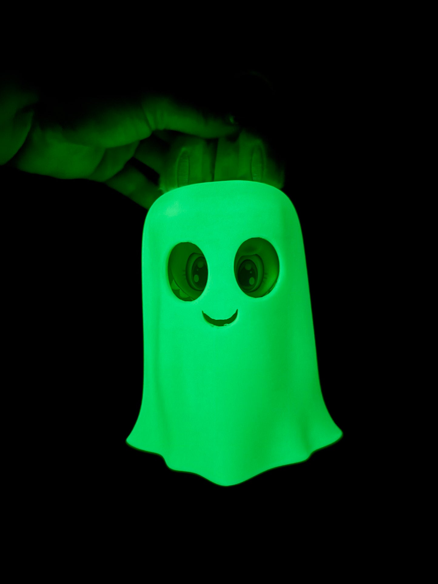 La-BOO-BOO: Glow-in-the-Dark: Green / Green Glow: Ghost Costume for Labubu – -Halloween Spirit Mini Cloak Accessory
