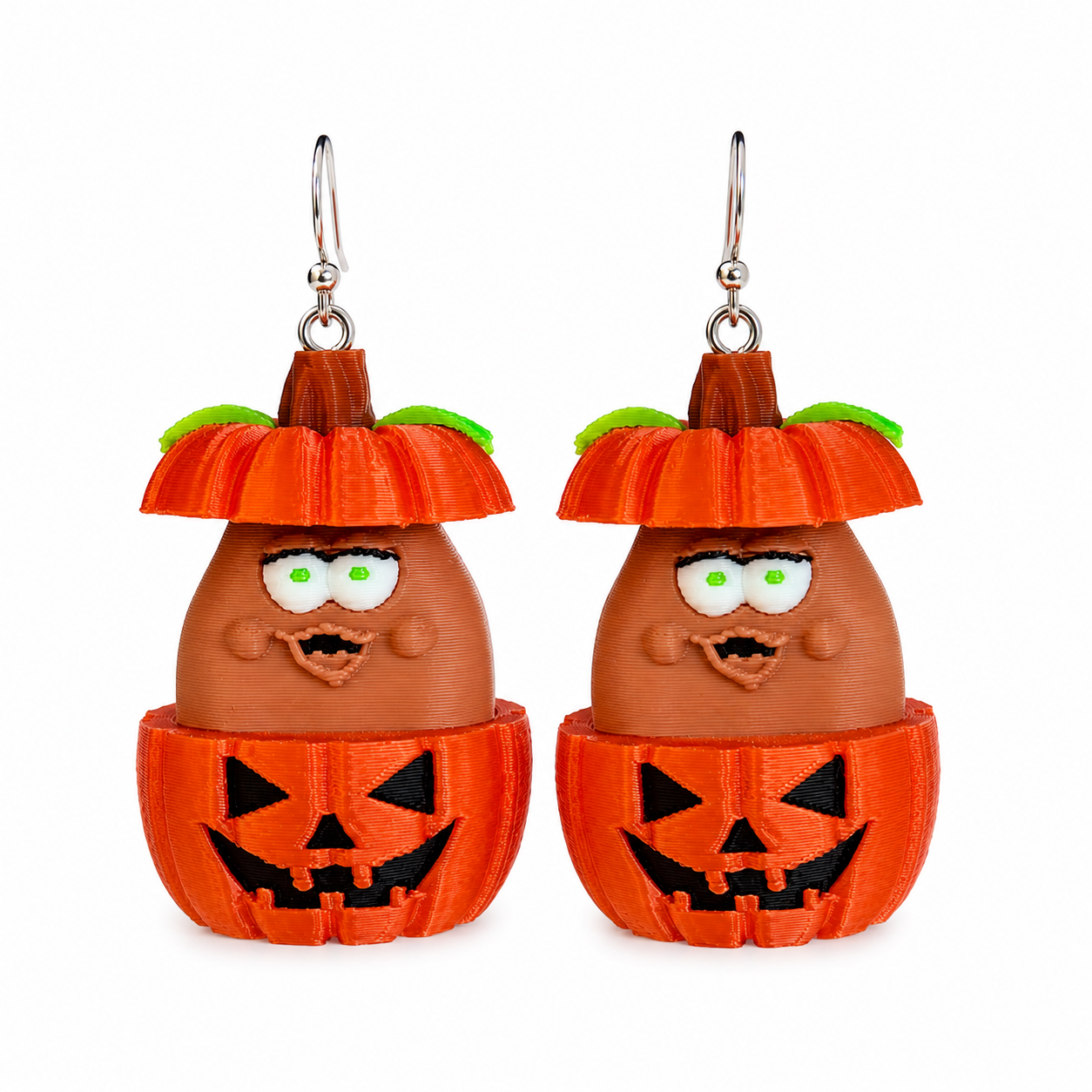 Vintage Inspired Pumpkin McNugget Buddy Earrings đ