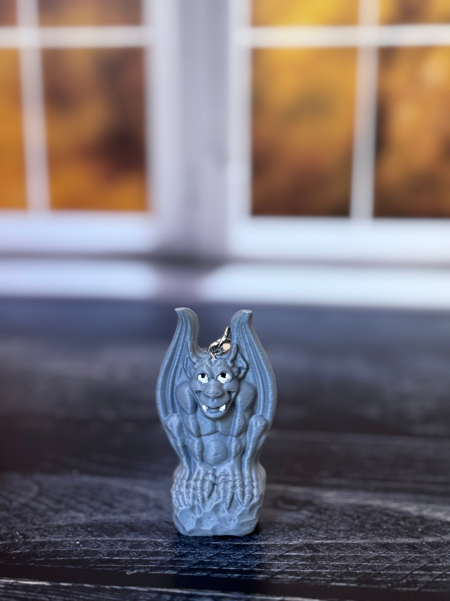 Vintage-Inspired Gargoyle Keychain