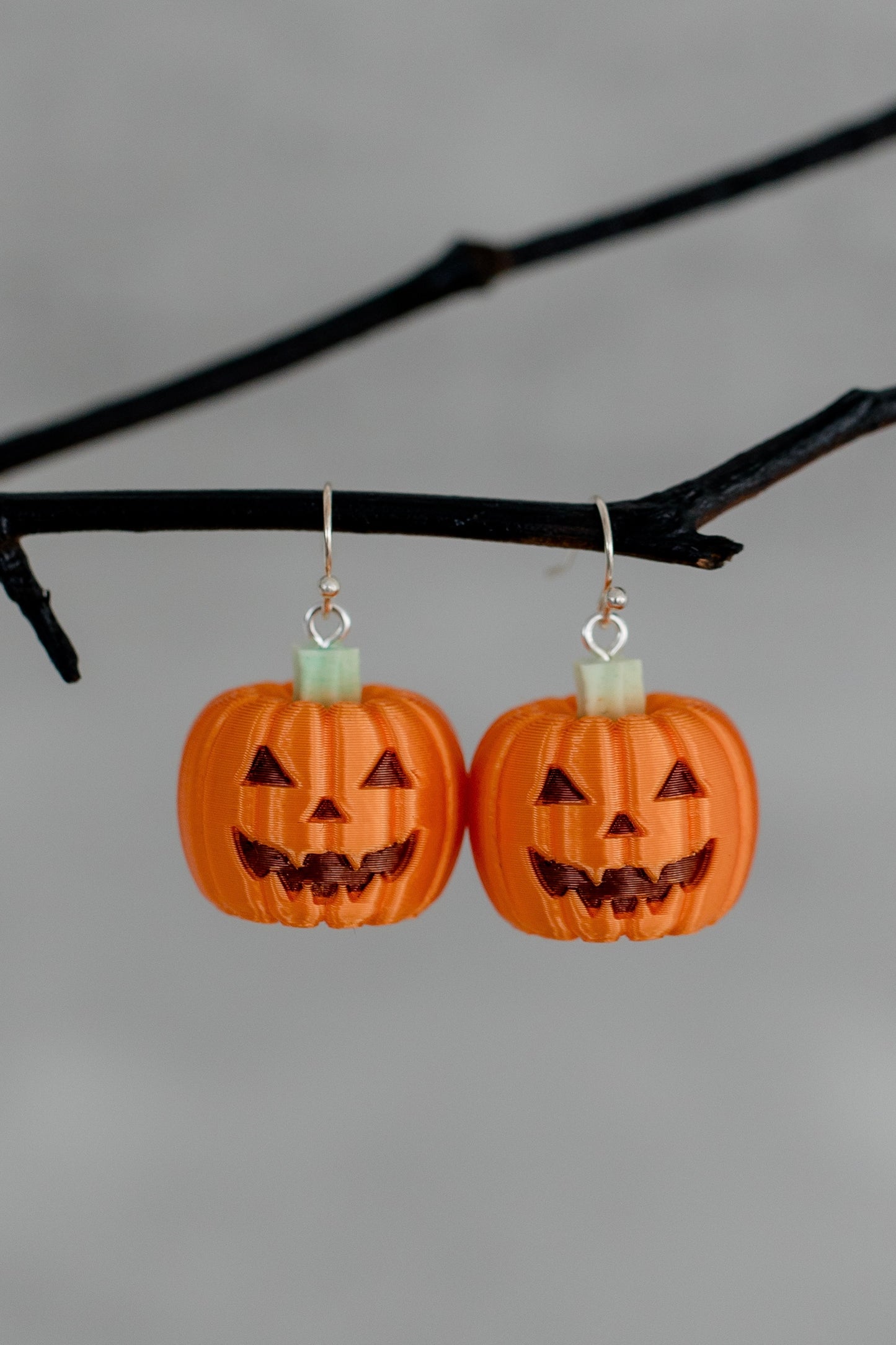 HalloweenTown Pumpkin Earrings - Black Eyes