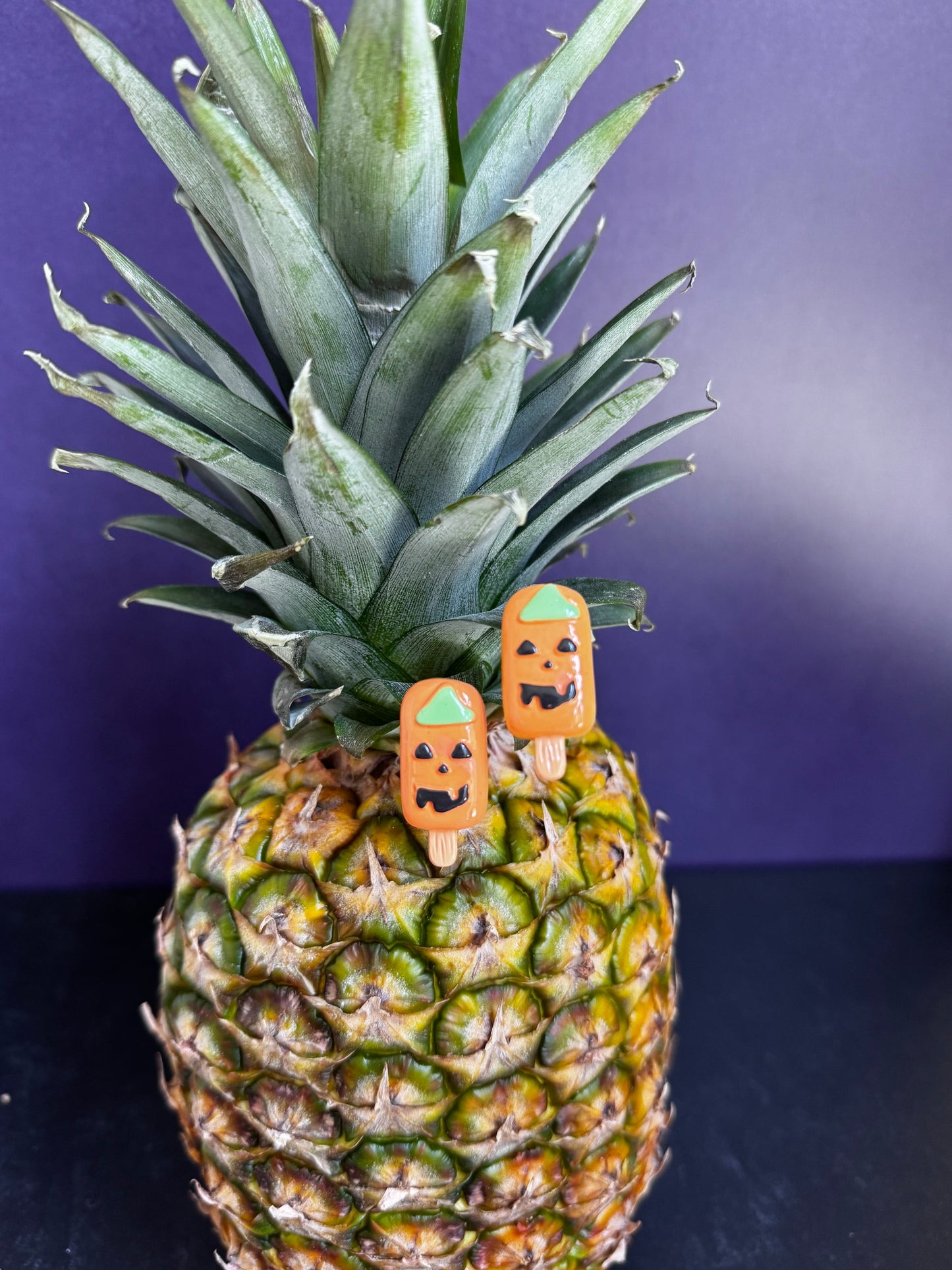 Pumpkin Popsicle Earrings