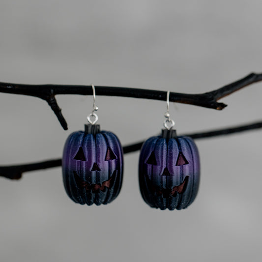 Midnight Pumpkin Earrings - Elelongated