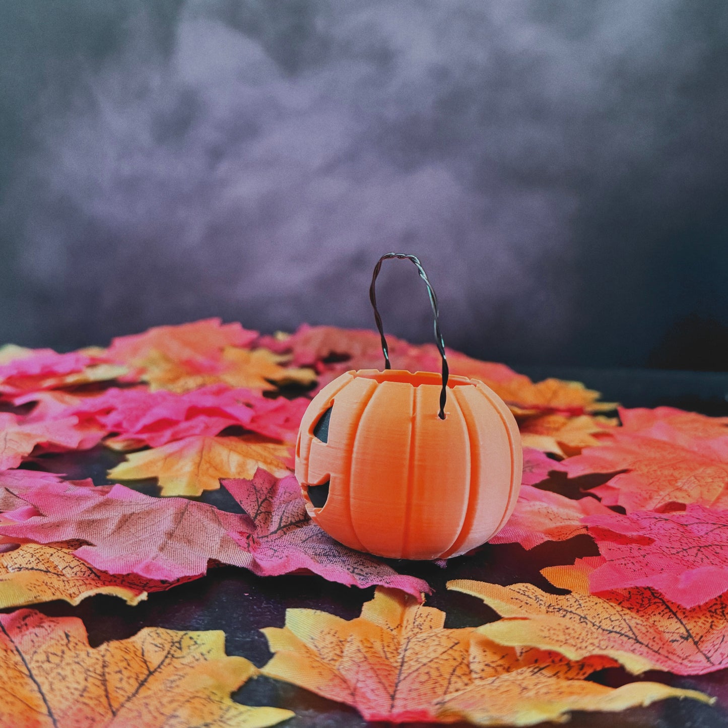 Pumpkin mini trick-or-treat pail