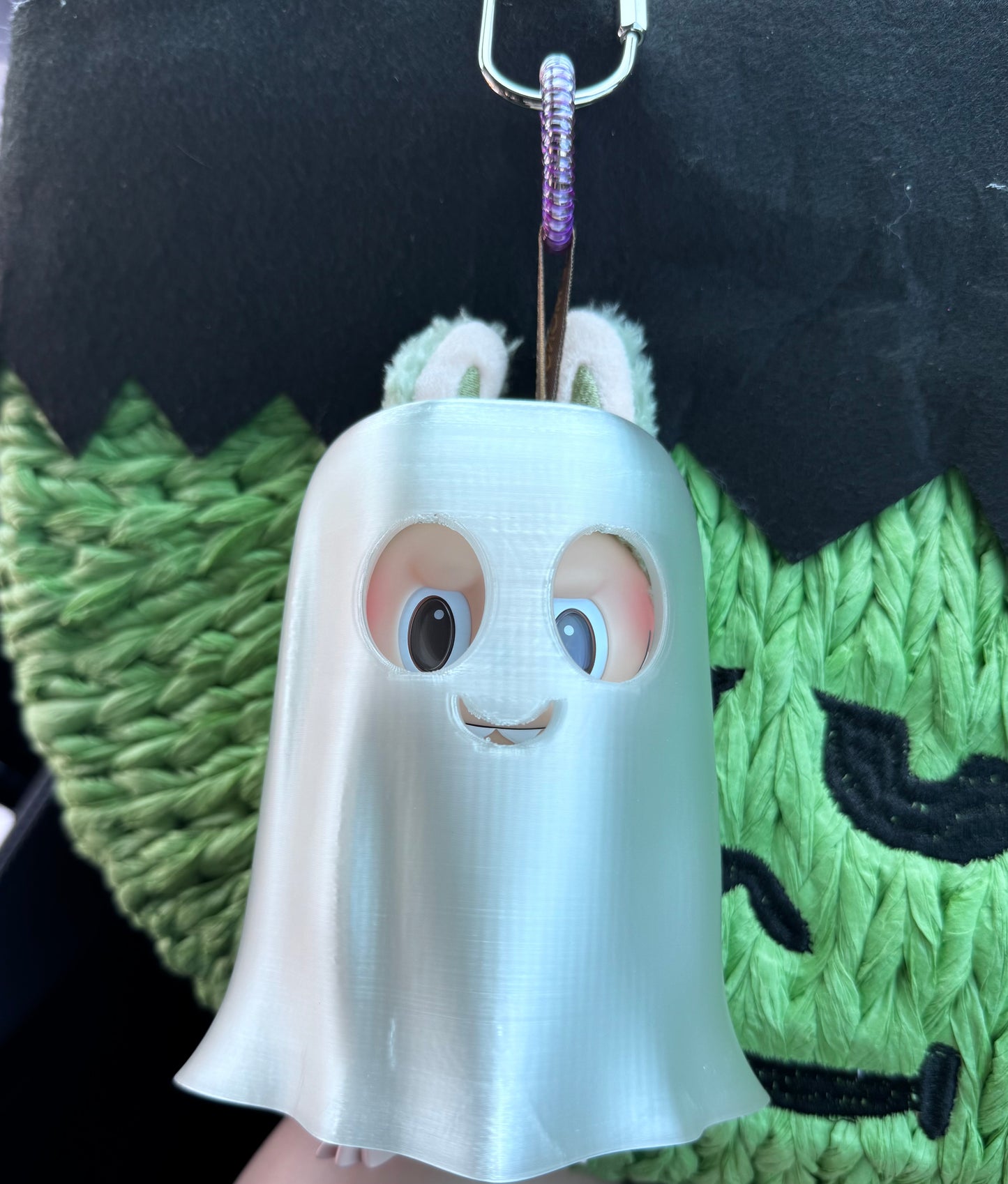Ghost Costume for Labubu – Halloween Spirit Mini Cloak Accessory
