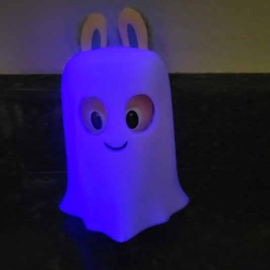 Pre-order: Ships 7/3: Glow-in-the-Dark: Bluish Glow: Ghost Costume for Labubu – -Halloween Spirit Mini Cloak Accessory