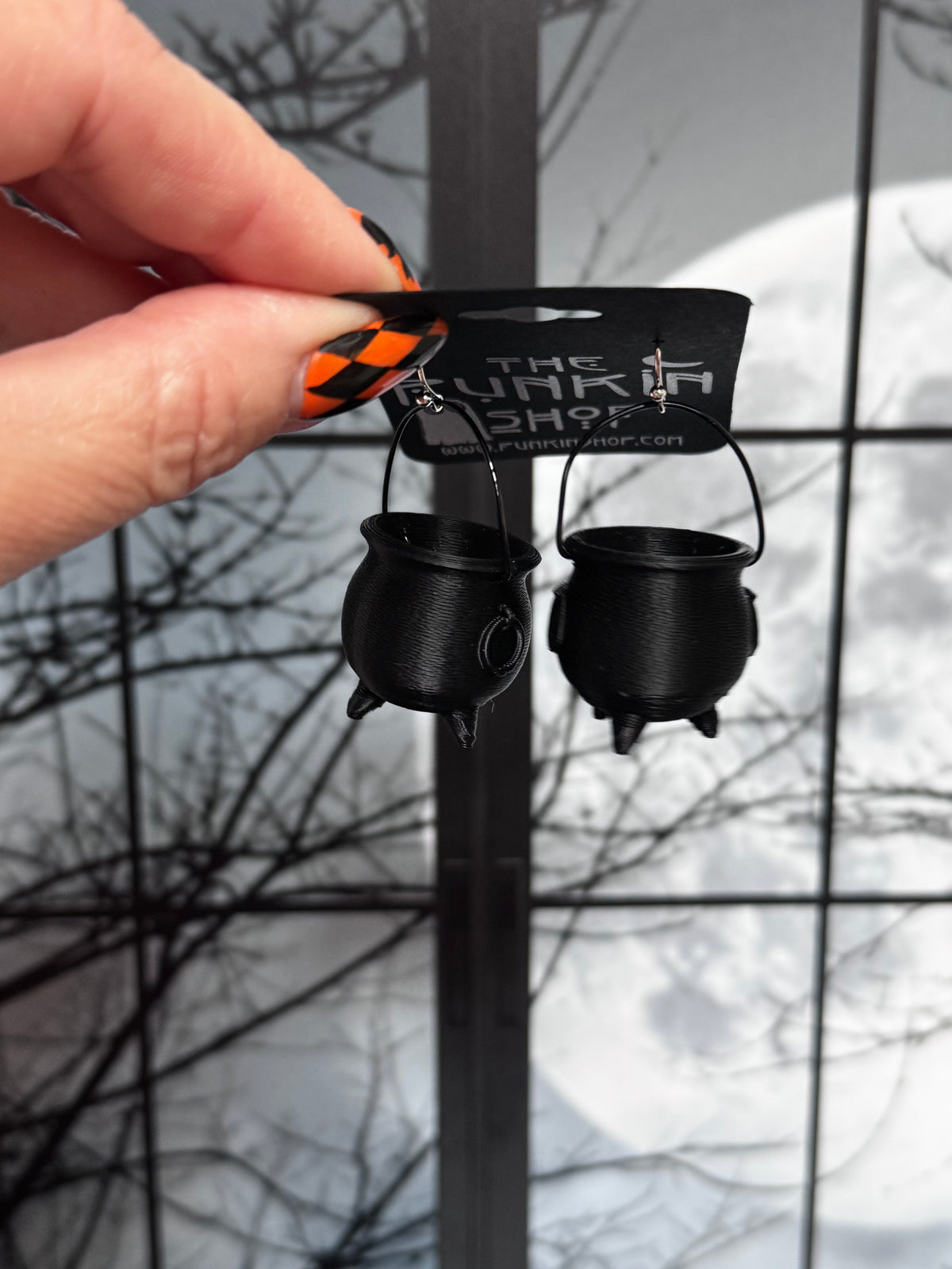 Mini Cauldron Earrings