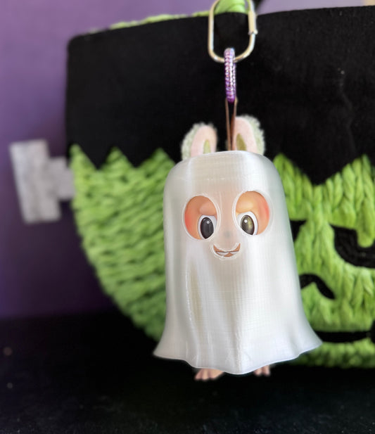 Ghost Costume for Labubu – Halloween Spirit Mini Cloak Accessory