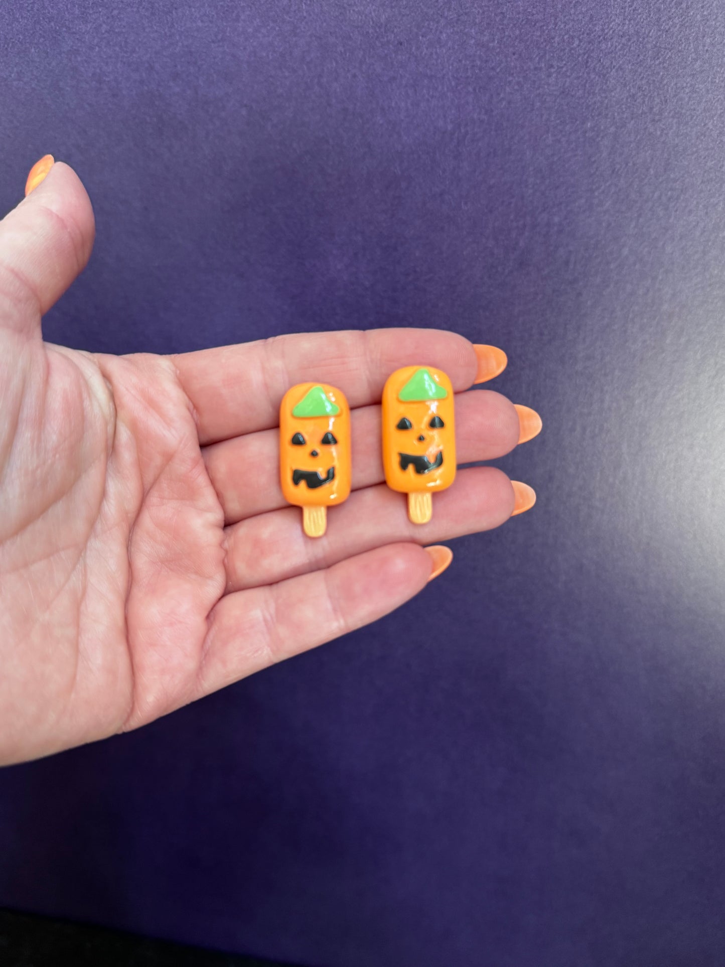 Pumpkin Popsicle Earrings