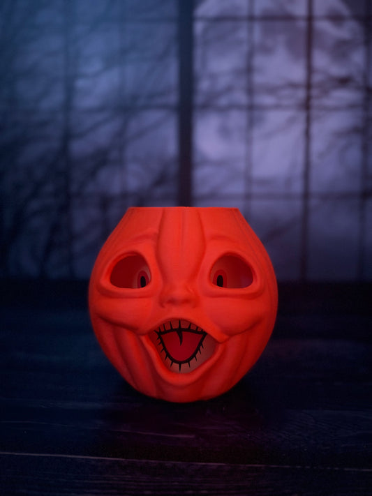 Vintage Inspired Choir Boy Jack-O'-Lantern with Removable Face Insert