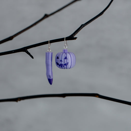 Halloween Lover Earrings - Purple