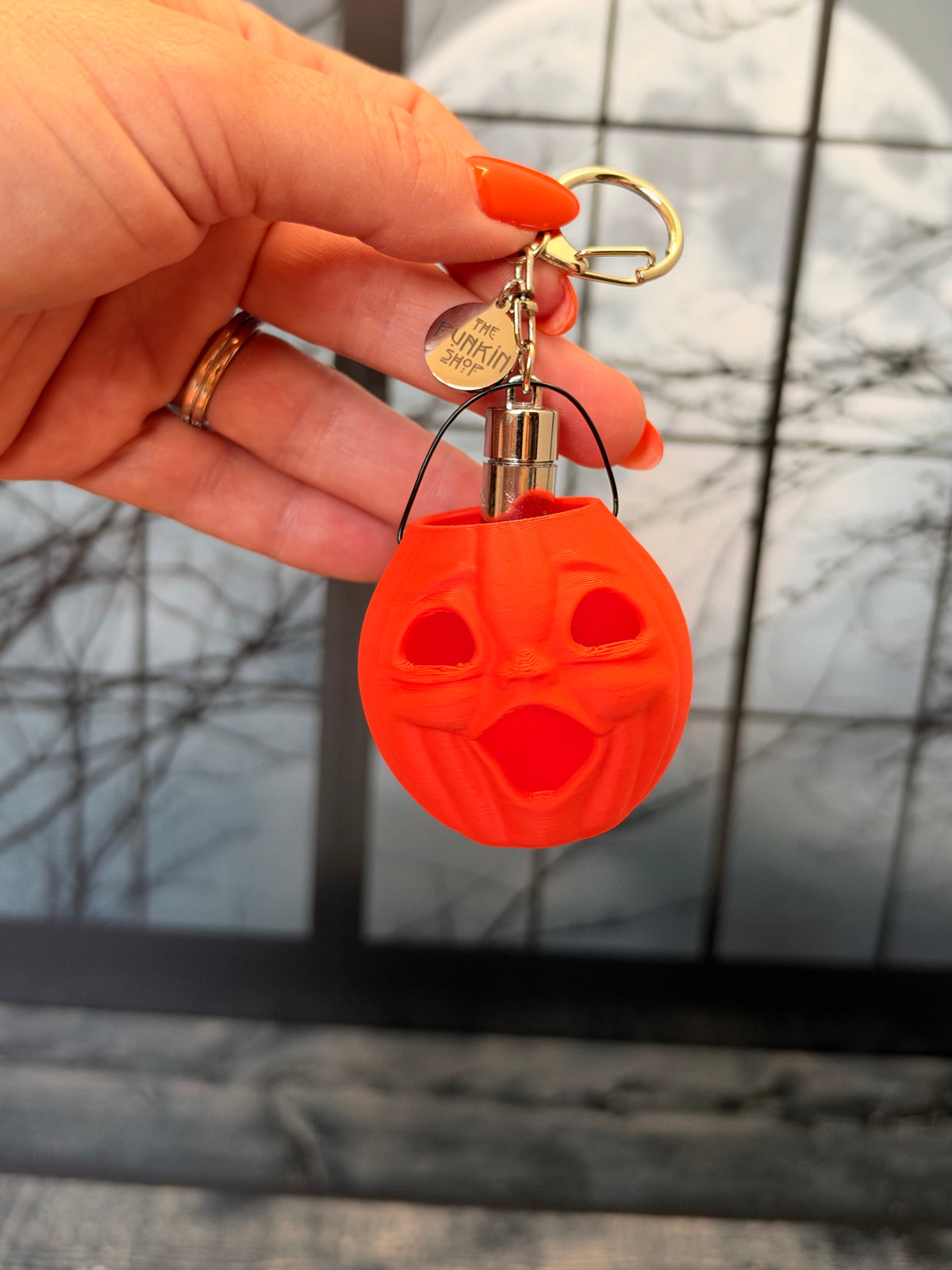 Light Up Vintage-Inspired Choir Boy Jack-O'-Lantern Pumpkin Pail Keychain 🎃