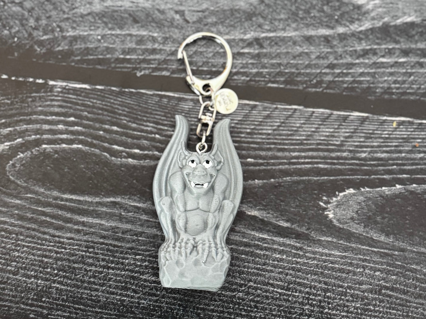 Vintage-Inspired Gargoyle Keychain