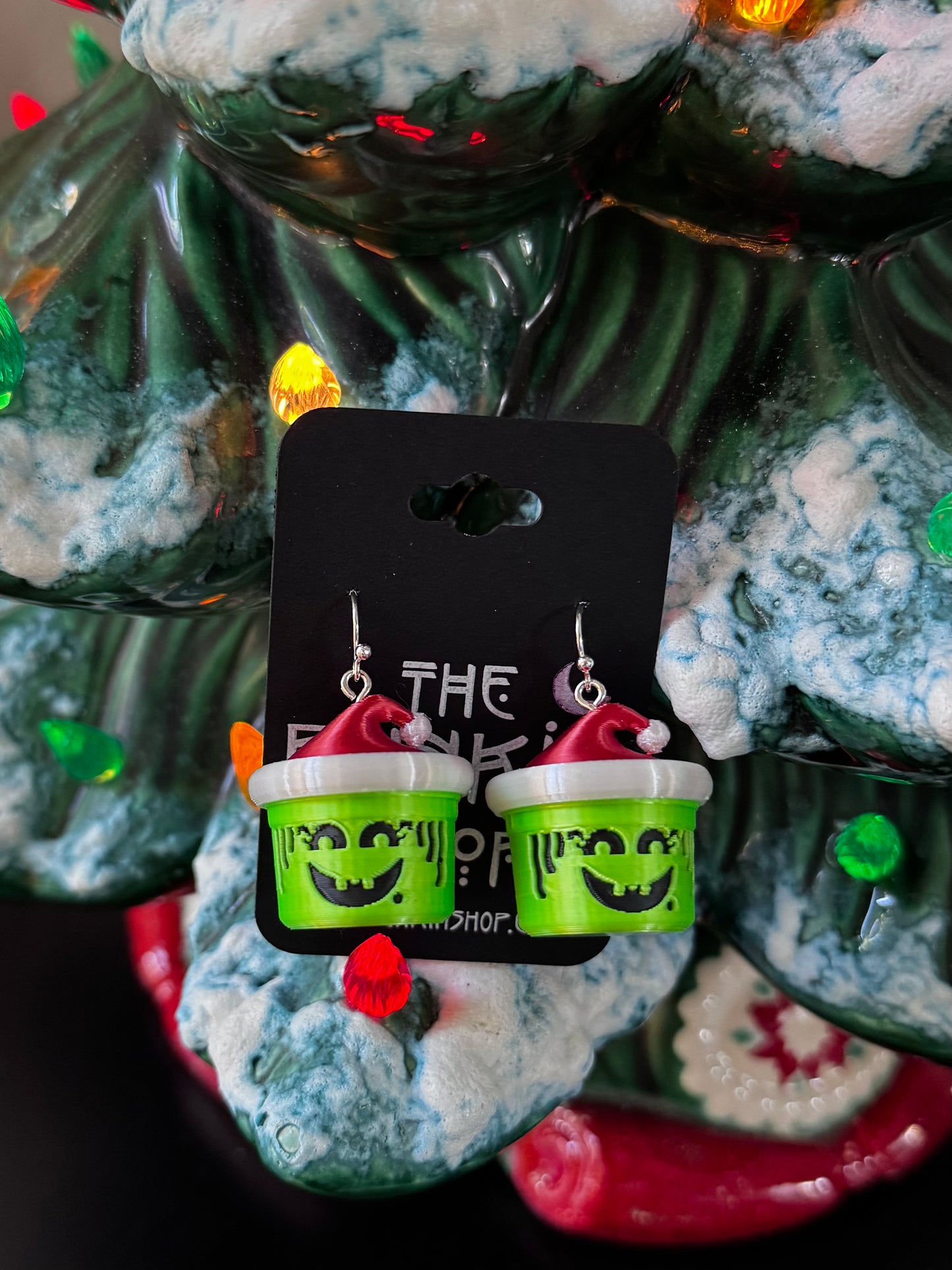 90s Holiday Boo Bucket Earrings