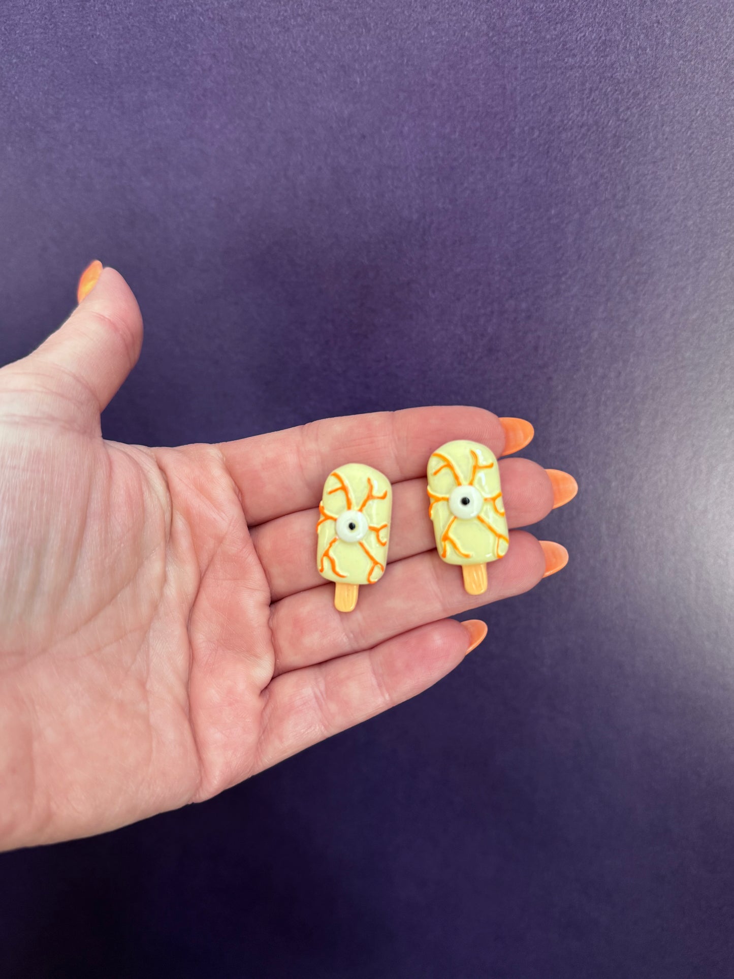 Creepy Eyes Popsicle Earrings