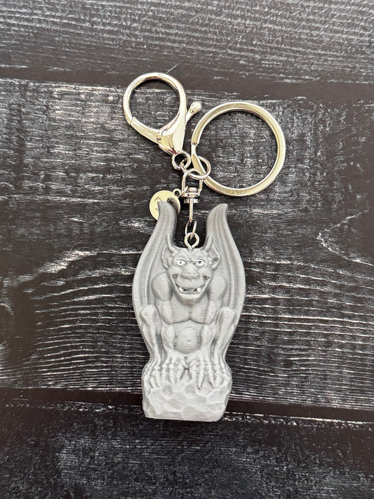 Vintage-Inspired Gargoyle Keychain