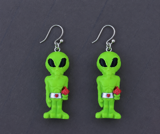 Vintage Inspired Alien Earrings