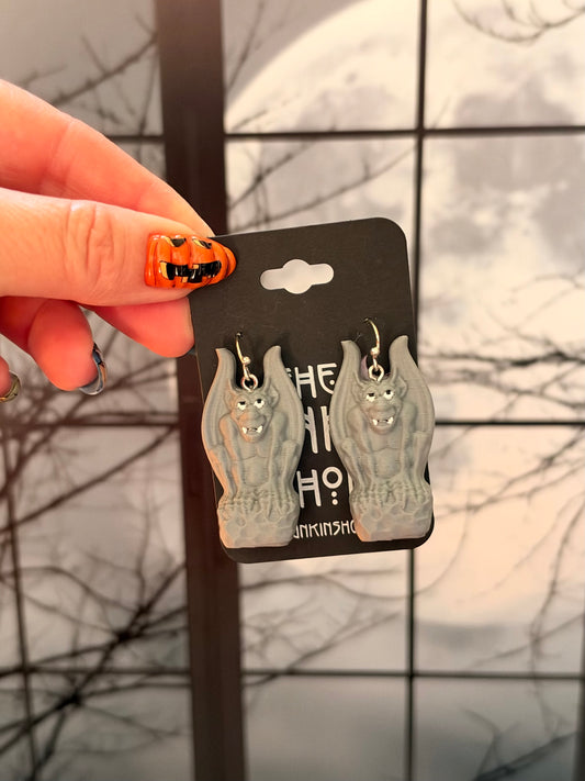 Vintage Inspired Gargoyle Earrings | Gothic Halloween Jewelry